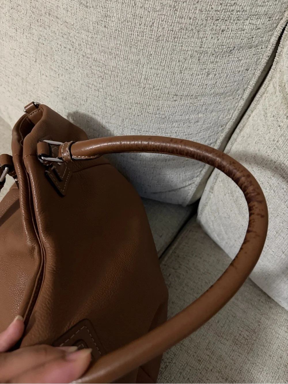 Marc Jacob’s classic Q Francesca Brown Leather Satchel Handbag